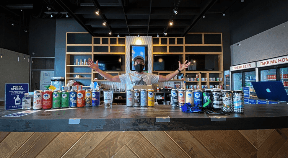 Various beers from Market Brewing Co.