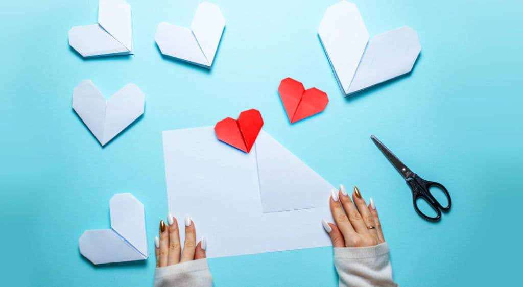 Origami Hearts