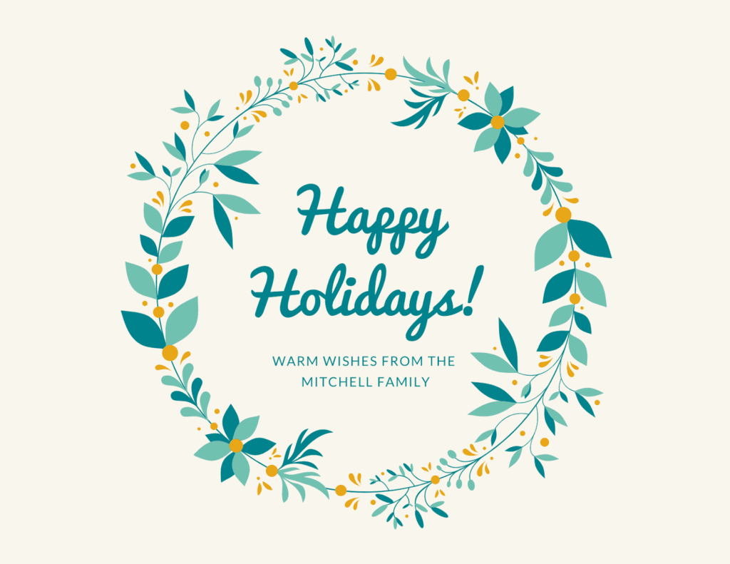 Happy Holidays Postcard