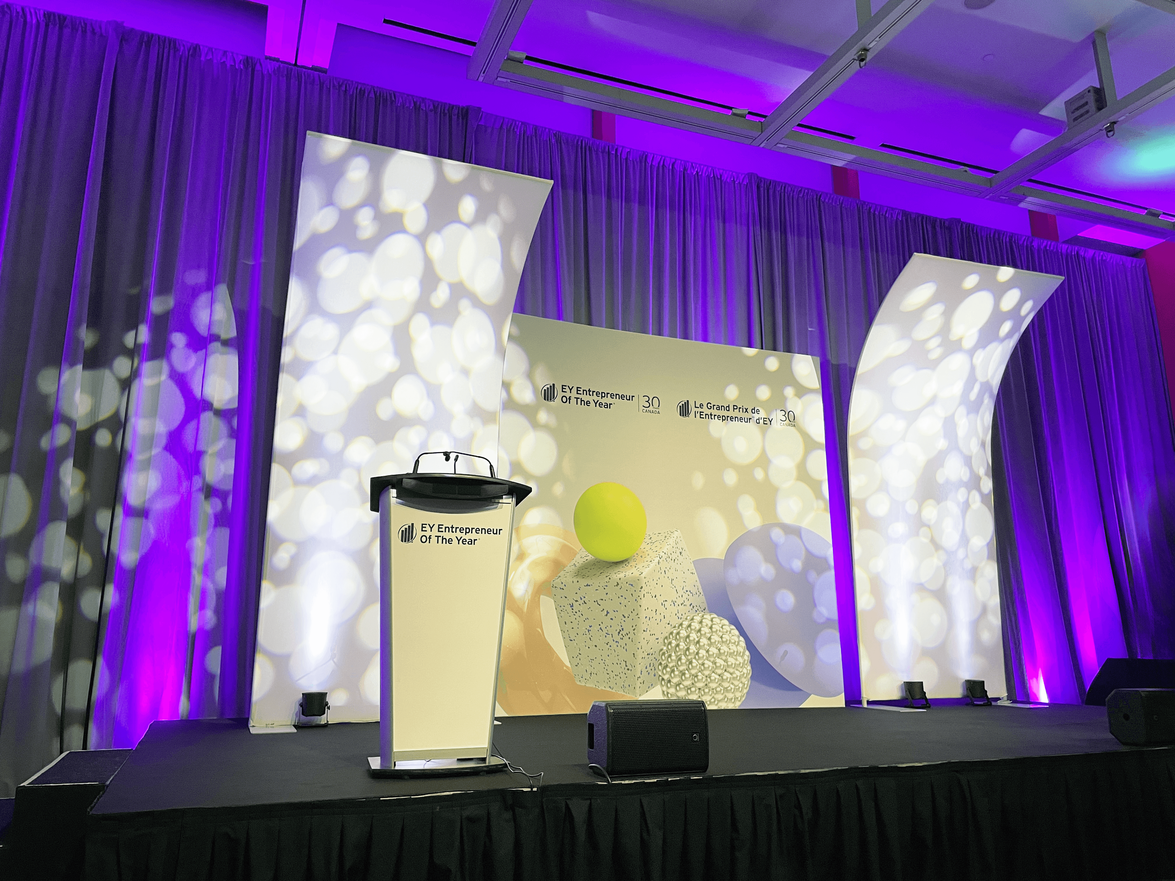 Stage Backdrop for EY Entrepreneur Of The Year