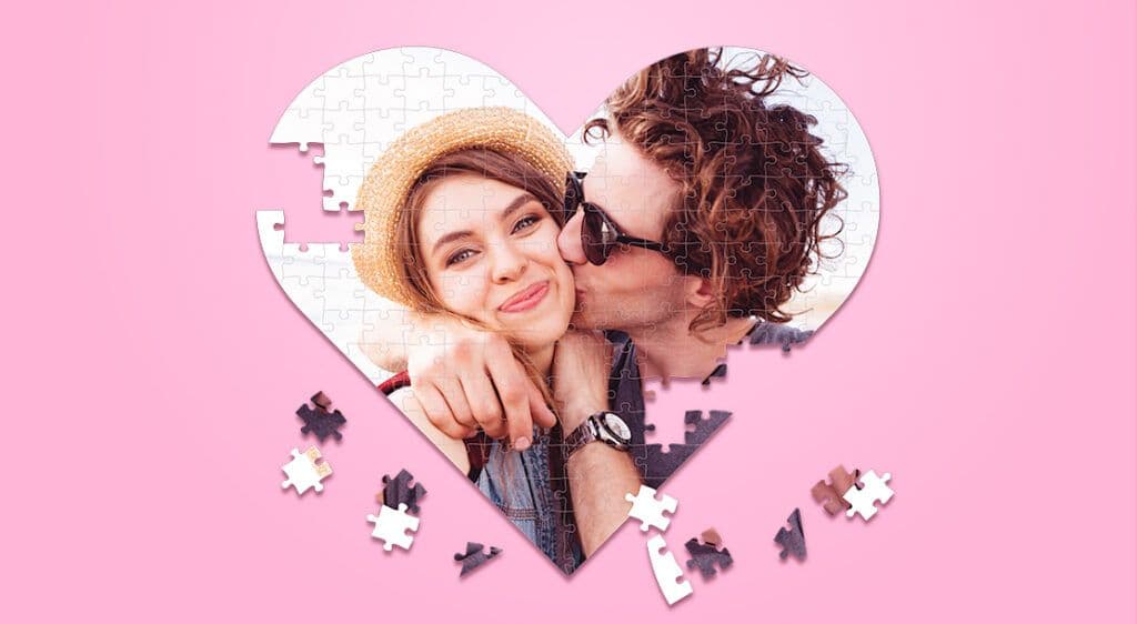 Custom puzzle of couple