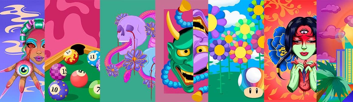 Sadé Powell showcasing one of her vibrant illustrations, printed by TPH