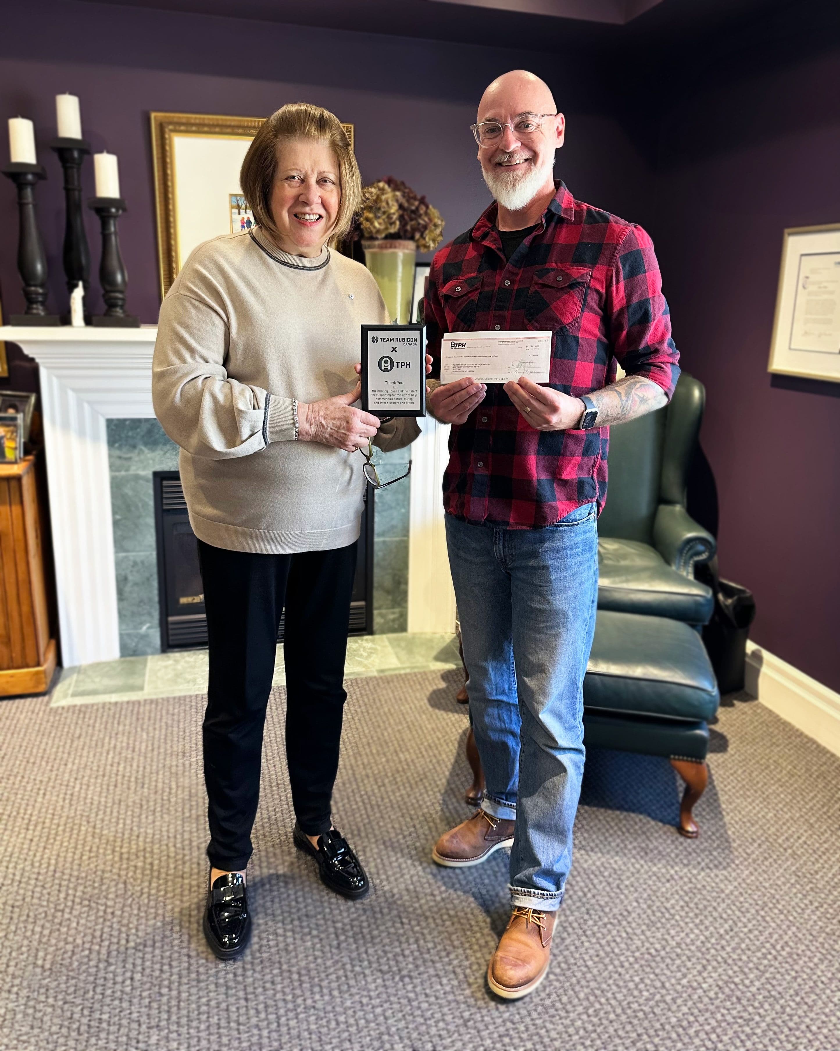 Janice O'Born and Team Rubicon Canada at the Charitable Office in Toronto