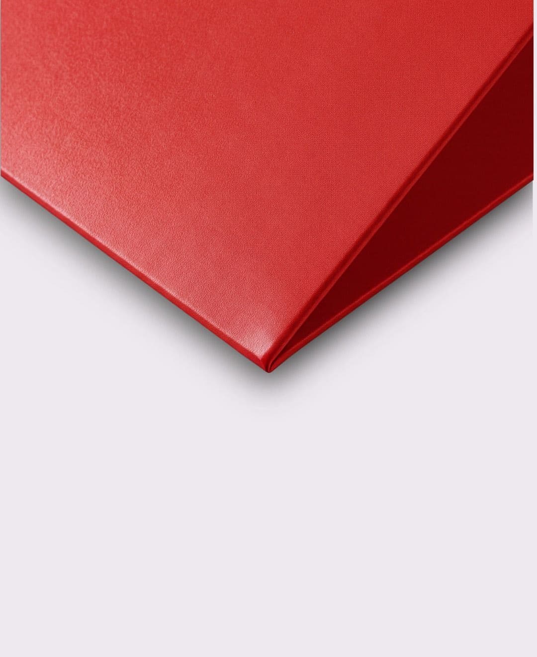 Branded pocket folder in matte finish with full-color printing for professional document organization.