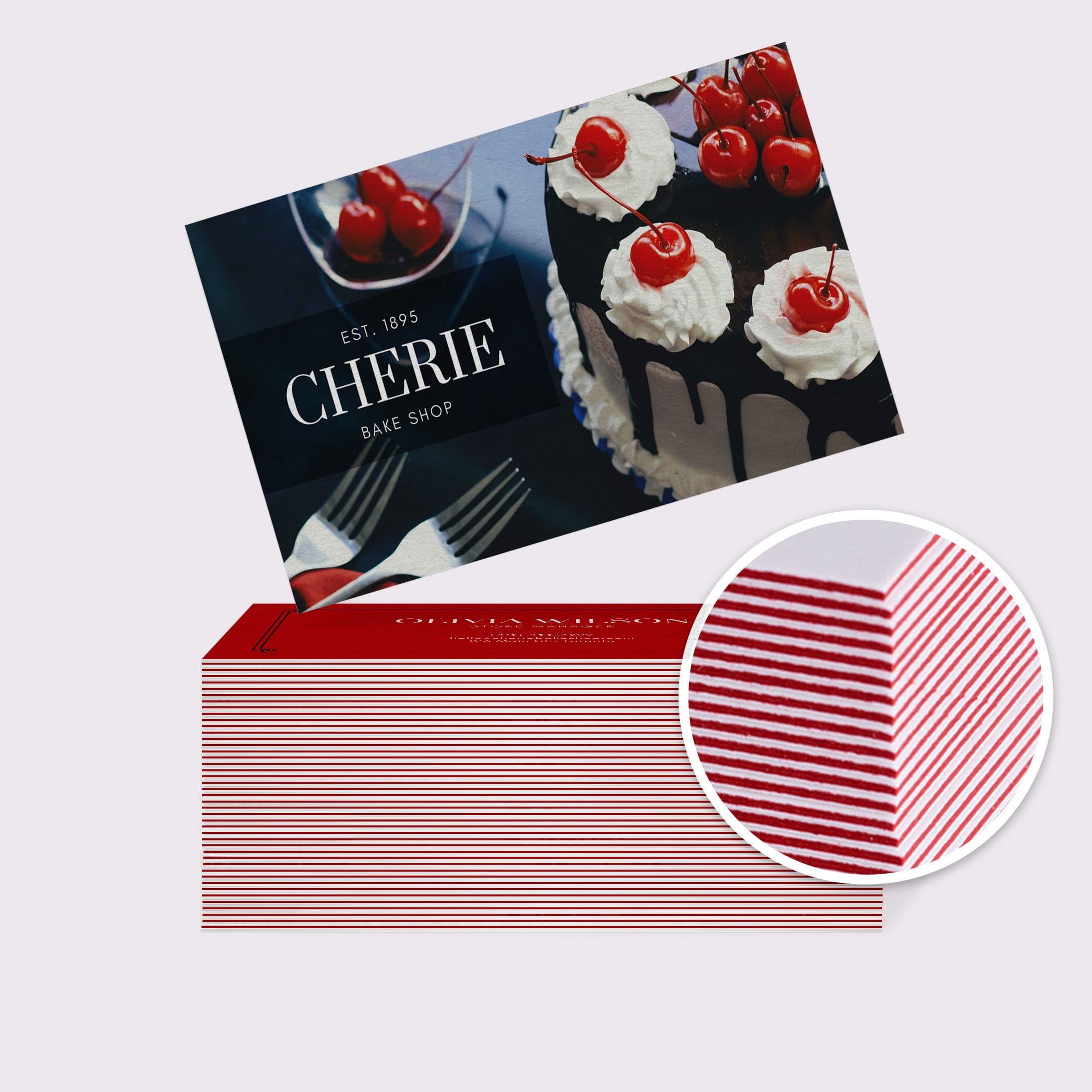 triple thick business cards