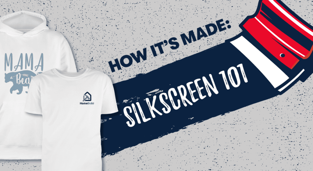 Sweatshirt and t-shirt showcasing the high-quality work of silkscreen printing