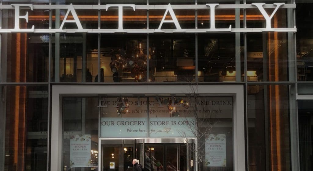Eataly Window Signage
