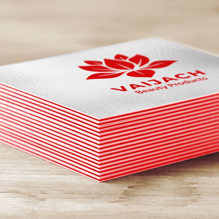 Colored edges business cards design