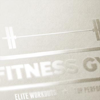 Spot gloss business card