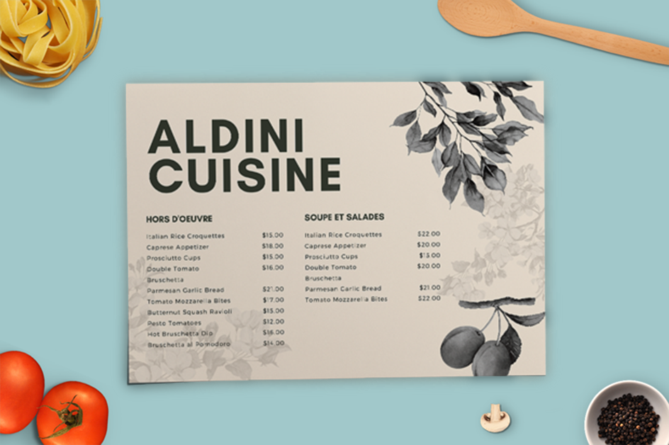 Original Menu
