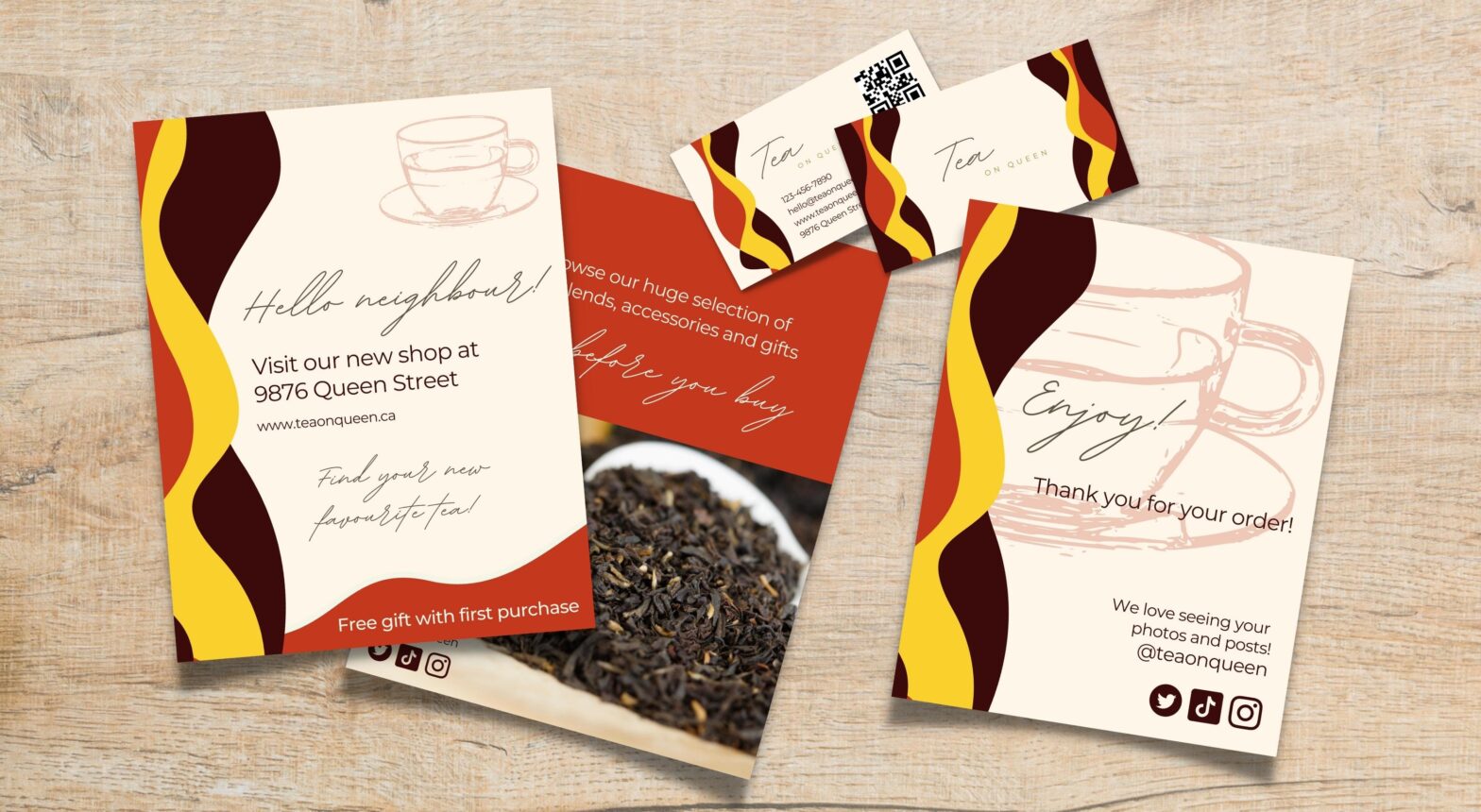Tea on Queen - Marketing Materials