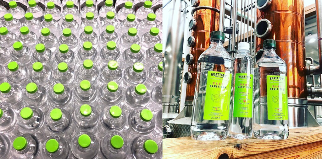 Beatties' Hand Sanitizer Product Examples