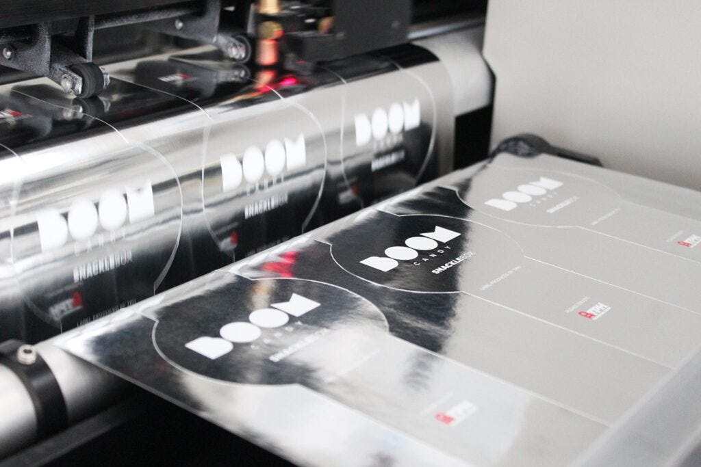 Printing silver labels