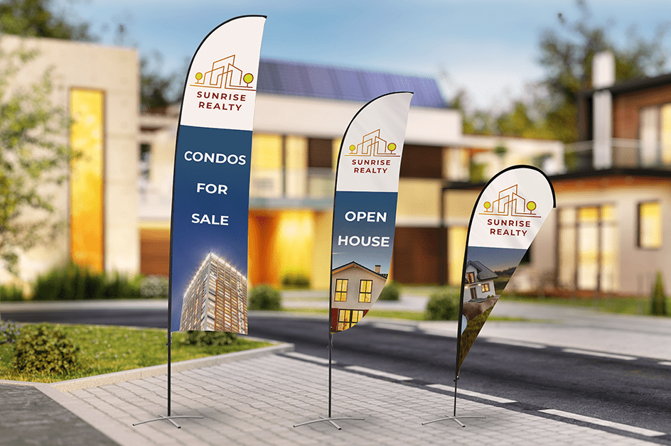 Flag Signage (Real Estate Company)