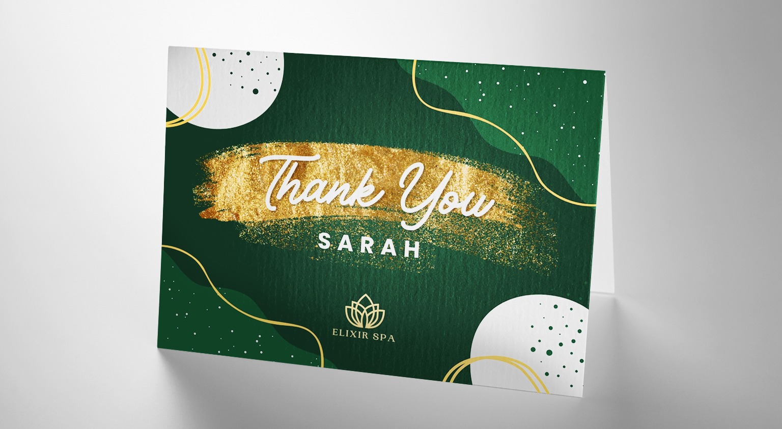 Thank-you postcard