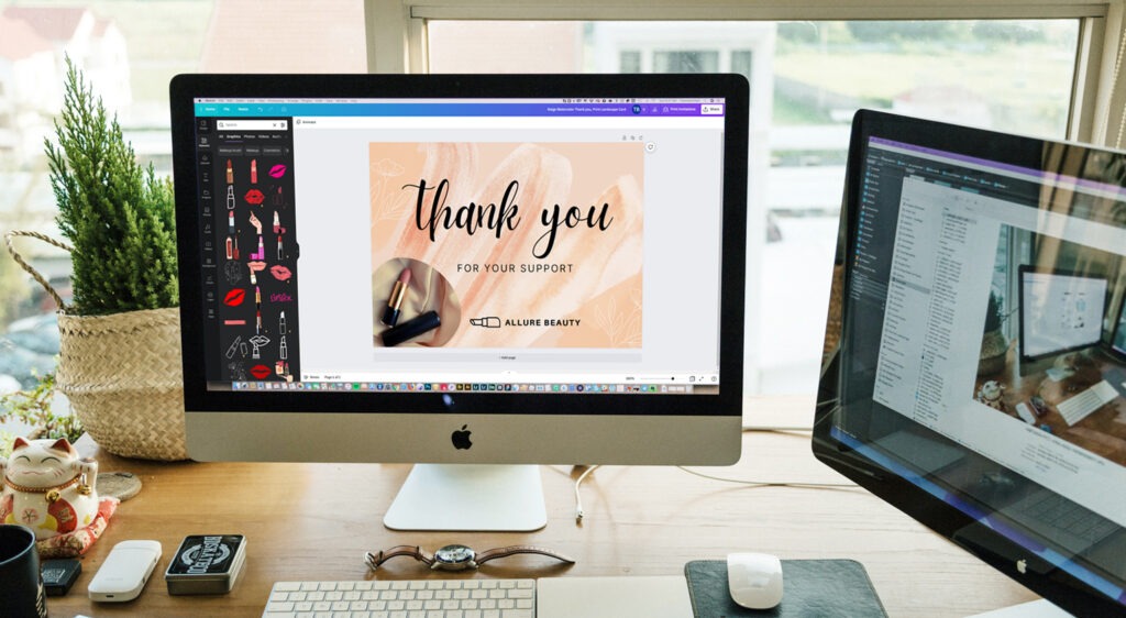Canva thank you card designs